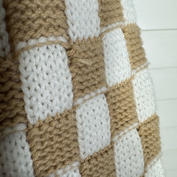 Sincerly Jules Women's Mixed Checked & Striped Cardigan Sweater Size XS - Picture 3 of 5